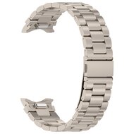 Stahlband mit Verbindungsknopf - Titanium Farbe - Samsung Galaxy Watch 6 - 40mm &amp; 44mm