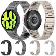 Stahlband mit Verbindungsknopf - Titanium Farbe - Samsung Galaxy Watch 6 - 40mm &amp; 44mm