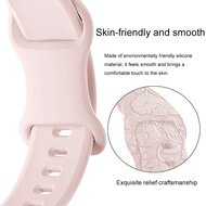 Silikonband Rose Print - Schwarz - Geeignet f&uuml;r Apple Watch 38mm / 40mm / 41mm