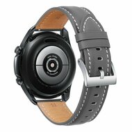 Premium Lederarmband - Grau - Samsung Galaxy Watch 7 - 40mm / 44mm &amp; Watch FE