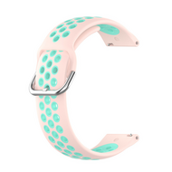 Silikon-Sportarmband mit Schnalle - Pink + T&uuml;rkis - Samsung Galaxy Watch 7 - 40mm / 44mm &amp; Watch FE