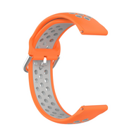 Silikon-Sportarmband mit Schnalle - Orange + Grau - Samsung Galaxy Watch 7 - 40mm / 44mm &amp; Watch FE