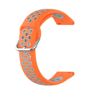 Silikon-Sportarmband mit Schnalle - Orange + Grau - Samsung Galaxy Watch 7 - 40mm / 44mm &amp; Watch FE