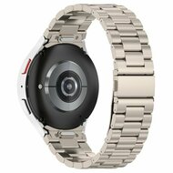 Stahlband mit Verbindungsknopf - Titanium Farbe - Samsung Galaxy Watch 7 - 40mm / 44mm &amp; Watch FE