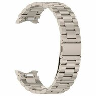 Stahlband mit Verbindungsknopf - Titanium Farbe - Samsung Galaxy Watch 7 - 40mm / 44mm &amp; Watch FE