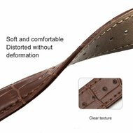 Samsung Galaxy Watch 7 - 40mm / 44mm &amp; Watch FE - Crocodile Lederband - Wei&szlig;