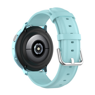 Klassisches Lederarmband - Blau - Samsung Galaxy Watch 7 - 40mm / 44mm &amp; Watch FE