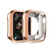 Silikonh&uuml;lle 42mm - Ros&eacute;gold - Geeignet f&uuml;r Apple Watch 42mm (Serien 1 bis 3)