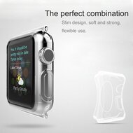Silikonh&uuml;lle 42mm - Transparent - Geeignet f&uuml;r Apple Watch 42mm (Serien 1 bis 3)