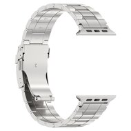 Titanium Premium Link Armband - Silber - Geeignet f&uuml;r Apple Watch 44mm / 45mm / 46mm / 49mm