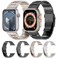 Titanium Premium Link Armband - Silber - Geeignet f&uuml;r Apple Watch 44mm / 45mm / 46mm / 49mm