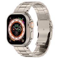 Titanium Premium Link Armband - Farbe Titanium - Geeignet f&uuml;r Apple Watch 44mm / 45mm / 46mm / 49mm