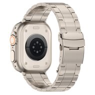 Titanium Premium Link Armband - Farbe Titanium - Geeignet f&uuml;r Apple Watch 44mm / 45mm / 46mm / 49mm