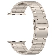 Titanium Premium Link Armband - Farbe Titanium - Geeignet f&uuml;r Apple Watch 44mm / 45mm / 46mm / 49mm
