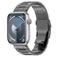 Titanium Premium Link Armband - Space Grau - Geeignet f&uuml;r Apple Watch 44mm / 45mm / 46mm / 49mm