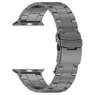 Titanium Premium Link Armband - Space Grau - Geeignet f&uuml;r Apple Watch 44mm / 45mm / 46mm / 49mm