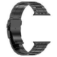 Titanium Premium Link Armband - Schwarz - Geeignet f&uuml;r Apple Watch 44mm / 45mm / 46mm / 49mm