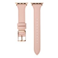 Lederarmband - Hellrosa - Geeignet f&uuml;r Apple Watch 38mm / 40mm / 41mm / 42mm