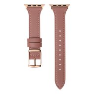 Lederarmband - Altrosa - Geeignet f&uuml;r Apple Watch 38mm / 40mm / 41mm / 42mm