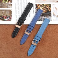 Denim-Lederarmband - Dunkelblau - Garmin Lily 2