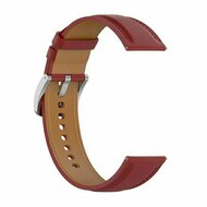 Luxuri&ouml;ses Lederarmband - Bordeaux - Huawei Watch GT 5 (Pro) / GT 4 / GT 3 / GT 2 - 46mm