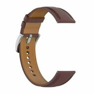 Luxuri&ouml;ses Lederarmband - Dunkelbraun - Huawei Watch GT 5 (Pro) / GT 4 / GT 3 / GT 2 - 46mm