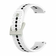 Dot Pattern Silikonarmband - Wei&szlig; - Huawei Watch GT 5 (Pro) / GT 4 / GT 3 / GT 2 - 46mm