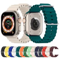 Ocean Armband - Schwarz - Geeignet f&uuml;r Apple Watch 44mm / 45mm / 46mm / 49mm