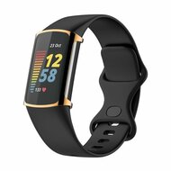 Fitbit Charge 5 &amp; 6 Silikonh&uuml;lle (vollst&auml;ndig gesch&uuml;tzt) - Ros&eacute;gold