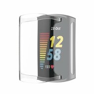 Fitbit Charge 5 &amp; 6 Silikonh&uuml;lle (vollst&auml;ndig gesch&uuml;tzt) - Transparent