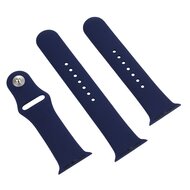 Gummi-Sportband - Dunkelblau - Geeignet f&uuml;r Apple Watch 44mm / 45mm / 46mm / 49mm