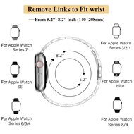 Edelstahl Slim Fit Armband - Starlight - Geeignet f&uuml;r Apple Watch 38mm / 40mm / 41mm / 42mm