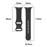 Silikon-Sportband - Dunkelgr&uuml;n - Gr&ouml;&szlig;e: S/M - Passend f&uuml;r Apple Watch 44mm / 45mm / 46mm / 49mm