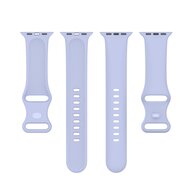 Silikon-Sportband - Gr&ouml;&szlig;e: S/M - Hellviolett - Geeignet f&uuml;r Apple Watch 38mm / 40mm / 41mm / 42mm