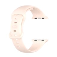Silikon-Sportband - Sand Pink - Gr&ouml;&szlig;e: S/M - Passend f&uuml;r Apple Watch 38mm / 40mm / 41mm / 42mm