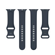 Silikon-Sportband - Dunkelblau - Gr&ouml;&szlig;e: S/M - Passend f&uuml;r Apple Watch 38mm / 40mm / 41mm / 42mm