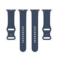 Silikon-Sportband - Marineblau - Gr&ouml;&szlig;e: S/M - Geeignet f&uuml;r Apple Watch 38mm / 40mm / 41mm / 42mm