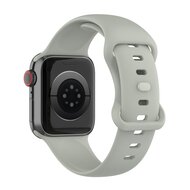 Silikon-Sportband - Grau - Gr&ouml;&szlig;e: M/L - Geeignet f&uuml;r Apple Watch 38mm / 40mm / 41mm / 42mm