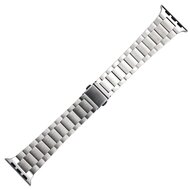 Stahlgliederarmband - Silber - Geeignet f&uuml;r Apple Watch 44mm / 45mm / 46mm / 49mm