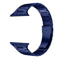 Stahlgliederarmband - Dunkelblau - Passend f&uuml;r Apple Watch 44mm / 45mm / 46mm / 49mm