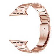 Gliederarmband aus Stahl - Champagner Gold - Geeignet f&uuml;r Apple Watch 44mm / 45mm / 46mm / 49mm