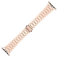 Gliederarmband aus Stahl - Champagner Gold - Geeignet f&uuml;r Apple Watch 44mm / 45mm / 46mm / 49mm