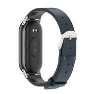 PU-Lederband - Dunkelblau - Xiaomi Smart Band 8 &amp; 9