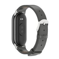 PU-Lederband - Grau - Xiaomi Smart Band 8 &amp; 9