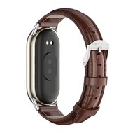 Echtes Lederband - Dunkelbraun - Xiaomi Smart Band 8 &amp; 9