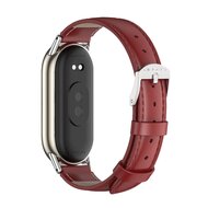 Echtes Lederband - Rot - Xiaomi Smart Band 8 &amp; 9