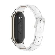 Echtes Lederband - Wei&szlig; - Xiaomi Smart Band 8 &amp; 9