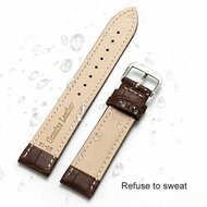 Crocodile Lederband - Braun - Xiaomi Watch 2 / Xiaomi Watch S1 / S2 / S3 / S4 / Mi Watch