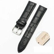 Crocodile Lederband - Schwarz - Xiaomi Watch 2 / Xiaomi Watch S1 / S2 / S3 / S4 / Mi Watch