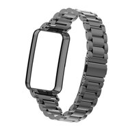 Metallgliederband mit Geh&auml;use - Schwarz - Xiaomi Smart band 7 Pro